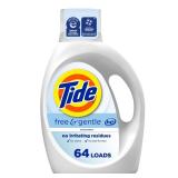 Tide Free & Gentle Liquid Laundry Detergent, 64 Loads, 84 fl oz, Tide Laundry Detergent, Clean Laundry Detergent