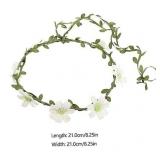 Beaupretty Flower Headband for Weddings and Beach Vacations Elegant Leaf Floral Wreath for Brides and Bridesmaids for Celebrations and Photo Props (STOCK PHOTO NOT EXACT)