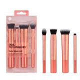 Real Techniques 5 Piece Face Base Makeup Brush Set, For Concealer, Foundation, Contour, & Setting Powder, Makeup Brushes For Blending & Buffing, & Sculpting, Travel Friendly, Gift Set, Cru