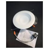 Halo 5-inch and 6-inch LED Retrofit Baffle Downlight, 3000K Soft White Recessed Lighting