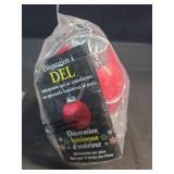 WP580 Battery Powered Hanging Decorative Outdoor Pulsing 5\" Globe Light with Sensor Turns-On at Dark, Red