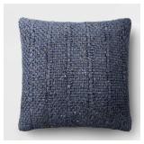 Square Marled Knit Pillow Gray Blue - Threshold - Retail: $30