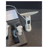 Rantxiny Face Massager Portable Charging Dock, Red Light Therapy for Face and Neck, 3 Heat Settings, Vibrating Face Massage, 9-Color & 30-Day Battery | Home Spa Travel Skincare - White - Retail: $30