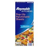 Reynolds Kitchens Pop-Up Parchment Paper Sheets, 10.7x13.75 Inch, 120 Sheets