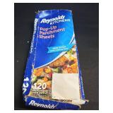 Reynolds Kitchens Pop-Up Parchment Paper Sheets, 10.7x13.75 Inch, 120 Sheets