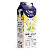 Cleancult Dish Soap Liquid Refill (32oz, 1 Pack) - Plant Based Cleaning Power - Dish Soap that Cuts Grease & Grime - Free of Harsh Chemicals - Uses 90% Less Plastic - Lemon Verbena