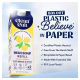 Cleancult Dish Soap Liquid Refill (32oz, 1 Pack) - Plant Based Cleaning Power - Dish Soap that Cuts Grease & Grime - Free of Harsh Chemicals - Uses 90% Less Plastic - Lemon Verbena