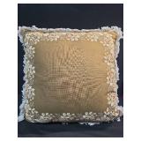 20\"x20\" Oak Printed Throw Pillow with Fringe Olive - Threshold designed with Studio McGee - Retail: $28