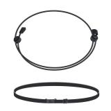 Pankousa 2PCS Adjustable Shirt Tuck Band Women,Stretchy & Invisible Shirt Tuck Band Women,Makeover Top Style(A Black + B Black)