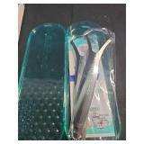 GuruNanda Tongue Scraper for Adults (2 Pack) with Travel Case, 420 Medical-Grade 100% Stainless Steel Tongue Cleaner, Aids in Fresh Breath & Oral Care