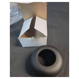 Westbrass A409-62 1-1/2\" OD Opening x 3\" OD Exterior Diameter High Box Patten Sure Grip Flange, Matte Black