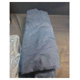 Full/Queen Washed Cotton Sateen Duvet Cover and Sham Set Dark Navy - Threshold: 250 Thread Count, OEKO-TEX Certified