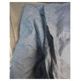 Full/Queen Washed Cotton Sateen Duvet Cover and Sham Set Dark Navy - Threshold: 250 Thread Count, OEKO-TEX Certified