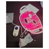Red Light Therapy for Face, Portable LED Face Mask Light Therapy with Remote, 660nm & 850nm Near Infrared Red Light Mask with Timing Function, Reduced Wrinkles, Rejuvenating, Anti-Aging, at Home - Ret