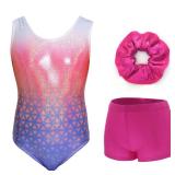 Aosva Gymnastics Leotards for Baby Girls Sparkle One-piece Pink Net SET Dancing Athletic Leotards 2-3Years - Retail: $15
