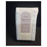 Standard Solid Performance 400 Thread Count Pillowcase Set White - Threshold: Cotton Sateen, OEKO-TEX Certified, Set of 2 - Retail: $40