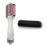 Shark HT212 SmoothStyle Heated Comb + Blow Dryer Brush with Heat Resistant Storage Bag, Dual Mode, for All Hair Types, Silk - Retail: $150
