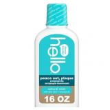hello Peace Out Plaque Fluoride Free and Alcohol Free Mouthwash  Natural Mint  16 Fl Oz Bottle