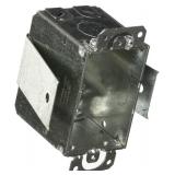 Hubbell-Raco 526 Old Work Saddle 2-1/2-Inch Deep Switch Electrical Box, Welded with Plaster Ears, (4) MC/BX/Flex Cable Clamps, 3-Inch x 2-Inch, 4.22