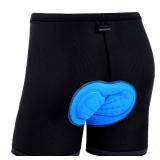 Ohuhu Padded Bike Shorts for Mens 3D Padded Cycling Bicycle Underwear Black