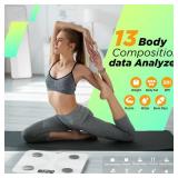 Scale for Body Weight and Fat Percentage, RunSTAR Digital Accurate Bathroom Smart Scale with Large Display, FSA&HSA Eligible 13 Body Composition Analyzer Sync App, White - Retail: $32