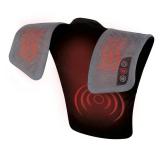 Homedics Vibration Heated Shoulder Massager Wrap, Comfort Pro Elite, Soft Fabric, Tension Relief, 2 Speeds & Styles, Long, NMS-450H - Retail: $70