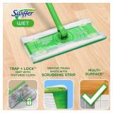 Swiffer Sweeper Wet Mopping Cloths, Mops for Floor Cleaning, Open-Window Fresh, 24 Count