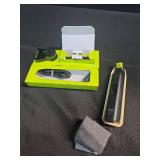 Philips Norelco OneBlade Pro 360 Face + Body, Electric Shaver, Beard Trimmer and Body Groomer, with 360 Blade Technology, 14-Length Precision Comb, Body Kit, Soft Pouch, Model QP6542/70 - Retail: $60