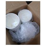 BYSNOW 100 Pack 12 oz Paper Cups with Lids, Disposable Coffee Cups for Christmas, To Go Cups for Hot and Cold Drinks, Beverage