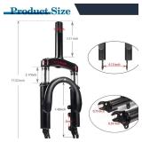Relibupdater 12 Inch Front Suspension Fork,Compatible with 10ftft 12ftft Wheel,Scooter Fork Suit with E Bikes,Electric Scooters, Electric Bicycles, Motorcycles and Mountain Bikes