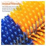 KUNBEIEN Livestock Scratch Brush Kit, Horse Massager for Relieving Itching, Suitable for Horse, Cattle, Sheep, Pig, Yellow