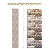 Restydon Washable Runner Rug 2.5x16, Non-Slip Long Kitchen Mats for Floor, Vintage Rug for Entryway, Soft Hallway Runner for Dining Room, Bedroom, Living Room(Orange,2.5ftx16ft)