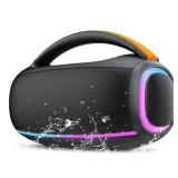 Ajblg Speakers Bluetooth Wireless: 80w Loud Speaker with Bass, 30H Playtime, IPX7 Waterproof, Large Speakers for Work, Outdoor, Workshop, Garage, Portable Speaker with TWS