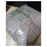 H.VERSAILTEX Bathroom Rugs Bath Rug Set 2 Piece Bathroom Contour Rug Toilet Mat Sets Non Slip Contour Bath Rug Ultra Thick Water Absorbent Striped Bath Mats Washable(20\ x 32\in Plus 20\in x 20\in U, 