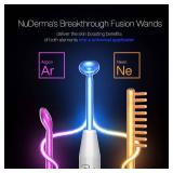Pure Daily Care NuDerma Clinical Portable Skin Therapy Wand, Machine with 6 Fusion Neon + Argon Wands  Anti Aging - Clarifying - Skin Tightening and Radiance - Wrinkle Reducing