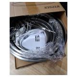 WEPSEN Hand Mixer Electric Mixing Bowls Set, 5 Speeds Handheld Mixer with 4 Nesting Stainless Steel Mixing Bowl, Measuring Cups Spoons 200W Kitchen Blender Whisk Beater Baking Supplies For Beginner