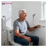 16 Inch Angled Bathroom Grab Bars with 20 Inch Straight Munzong Brushed Nickel Toilet Handicap Grab Rail for Showers,Anti Slip Stainless Steel Knurled Safety Handle Support Elderly Injury Senior