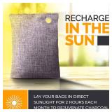 Activated Charcoal Odor Absorber for Strong Odors in Car, Closet, Shoe, Basement. 10 Activated Charcoal Bags Odor Absorbers for Home. Bamboo Charcoals Air Purifying Bag Charcoals Deodorizer Eliminator
