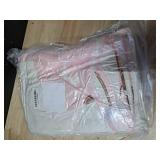 TRUEDAYS Pink Throw Blanket - Christmas Fluffy Blanket with Gingerbread and Snowflake Pattern - Reversible Sherpa Fleece Soft Blanket - Cozy Lightweight Throw Blanket for Couch Bed Sofa, 50x60 Inches