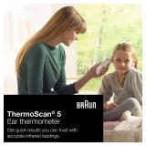 Braun ThermoScan 5 Ear Thermometer - ExacTemp Stability Indicator for Professional Accuracy, Digital Display, Baby and Infant Friendly, No.1 Brand Recommended by Pediatricians