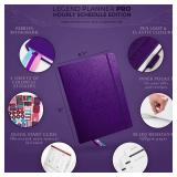 Legend Planner PRO Hourly Schedule - Weekly and Daily Organizer with Time Slots. Appointment Book Journal for Work and Personal, A4 (Purple)