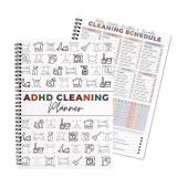 Adhd Cleaning Planner for Adults and Teens Adhd Cleaning and Organizing Planner Cleaning Schedule and Checklist Notebook List Daily Weekly Monthly for Home Chore Chart Adhd Daily Planner