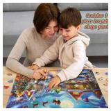 500 Piece Christmas Puzzle for Adults and Kids Santafts Secret Village Jigsaw Puzzle with Irregular Shape Christmas Puzzle Gift for Adults and Teens Family Challenging Puzzle Perfect for Game Nights
