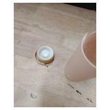 wangsdjy 21oz Borosilicate Glass Water Bottles with Silicone Non-Slip Sleeve and Leak-Proof Lid-Reusable Drink Bottle for Office,Travel,Gym,Hiking-BPA Free,Ideal Gift for Home,Car andFitness (Pink)