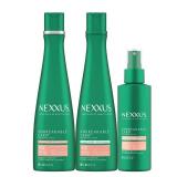 Nexxus Unbreakable Care Shampoo, Conditioner, and Leave-In Spray 3 Pack For Fine and Thin Hair with Keratin, Collagen, Biotin
