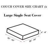 Disayu Couch Cushion Covers Sofa Covers Couch Covers for Sofa Pet Friendly Universal Sofa Covers Washable Stretch Slipcovers for Sectional Sofa (Texture Gray,Large Single Seat Cover)