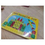 46PCS Mini Magnetic Tiles, Magnetic Tiles Travel Set with Case, STEM Educational Building Set Construction Toys for Kids Ages 3+, Portable Building Toys for Toddlers, Boys and Girls Birthday Gift