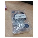 CHICTIE Chrome Shower Curtain Hooks, Rustproof Shower Curtain Rings for Bathroom, Metal Shower Hooks for Shower Curtain Rod, Modern Decorative Shower Curtain Hangers Set of 12, Round Heavy Duty Design