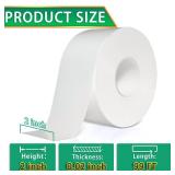 White Weather Sealing Film - Window AC Seal, Air Conditioner Sealing Tape No Residue Waterproof Self Adhesive for Keep Out Cold Air Dust Rain 2IN X 99FT