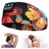 TOPOINT Sleep Headphones Bluetooth 5.4, Sports Earphones Sleeping Bluetooth Wireless with USB C for Women Men Sports Gifts Workout Jogging Yoga Insomnia Air Travel Meditation